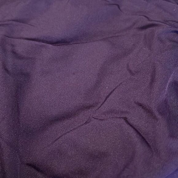 Gap halter swimsuit one piece wrap ruched low cut medium EUC purple - Picture 12 of 12